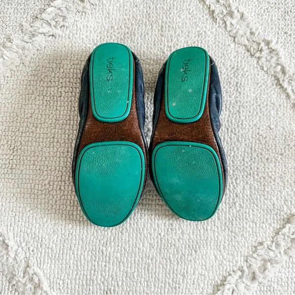 Tieks Navy Leather Ballet Flats - Picture 4 of 5